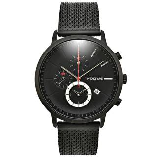 ΡΟΛΟΙ VOGUE  550892 VOGUE Unisex Chronograph Black Stainless Steel Bracelet