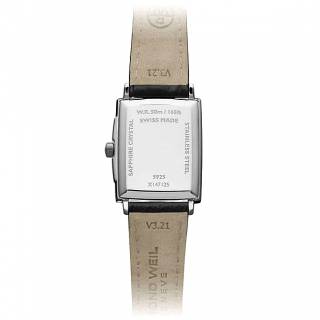 Ρολόι RAYMOND 5925-STC-00295 RAYMOND WEIL Toccata Diamonds Black Leather Strap