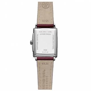 Ρολόι RAYMOND 5925-STC-00451 RAYMOND WEIL Toccata Diamonds Red Leather Strap