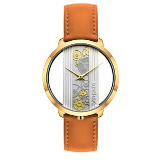 ΡΟΛΟΙ VOGUE 610142 Vogue elescopic Brown  Leather Strap