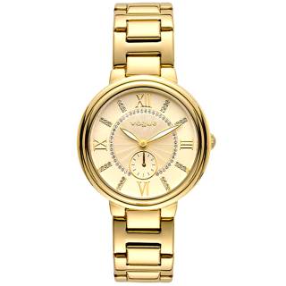 ΡΟΛΟΙ VOGUE 610341 VOGUE Limoges Crystal Gold Stainless Steel Bracelet