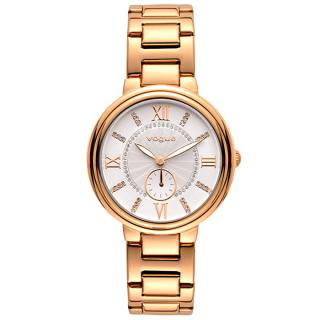 ΡΟΛΟΙ VOGUE 610351 VOGUE Limoges Crystal Rose Gold Stainless Steel Bracelet