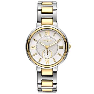 ΡΟΛΟΙ VOGUE 610361 VOGUE Limoges Crystal Two Tone Stainless Steel Bracelet