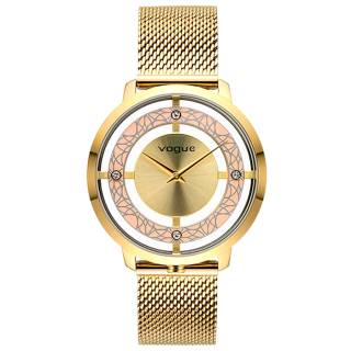 ΡΟΛΟΙ VOGUE 610741 VOGUE Cannes Crystal Gold Stainless Steel Bracelet