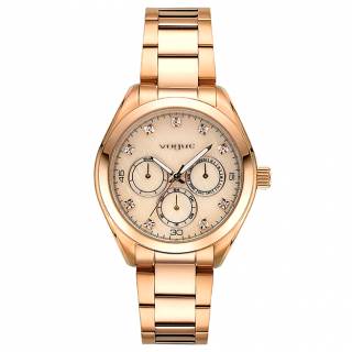 ΡΟΛΟΙ VOGUE 611051 VOGUE Wimbledon Zircon Rose Gold Stainless Steel Bracelet