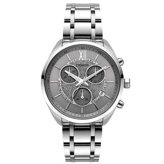 ΡΟΛΟΙ BREEZE 612061.4 BREEZE Luxade Crystals Chronograph Silver Stainless Steel Bracelet