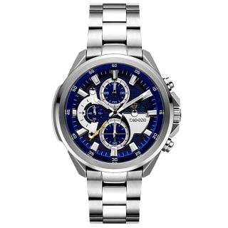 ΡΟΛΟΙ BREEZE 612112.3 BREEZE Omnius Chronograph Silver Stainless Steel Bracelet