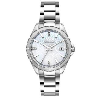 ΡΟΛΟΙ BREEZE  612141.1 BREEZE MantaRay Crystals Silver Stainless Steel Bracelet