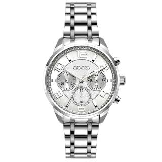 ΡΟΛΟΙ BREEZE 612211.6 BREEZE Myrina Crystals Chronograph Silver Stainless Steel Bracelet