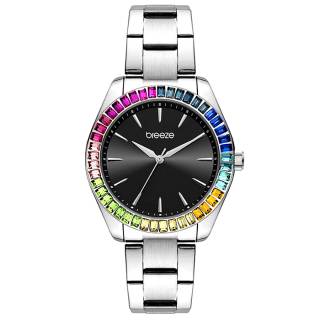 ΡΟΛΟΙ BREEZE 612411.2 BREEZE Prismatic Crystals  Stainless Steel Bracelet