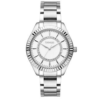 ΡΟΛΟΙ BREEZE  612471.1 BREEZE Magnificent Swarovski Silver Stainless Steel Bracelet