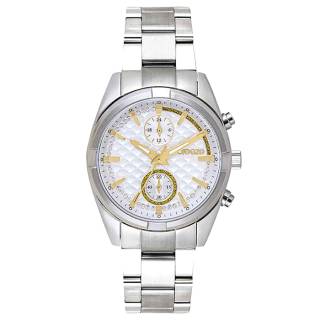 ΡΟΛΟΙ BREEZE  612501.1 BREEZE Starlight Swarovski Chronograph Silver Stainless Steel Bracelet