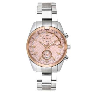 ΡΟΛΟΙ BREEZE  612501.4 BREEZE Starlight Swarovski Chronograph Silver Stainless Steel Bracelet