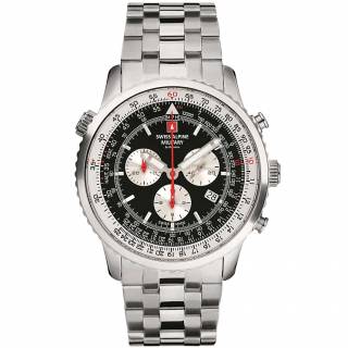 ΡΟΛΟΙ SWISS ALPINE MILITARY SAM7078.9137 SWISS ALPINE MILITARY Spirit Chronograph  Stainless Steel Bracelet