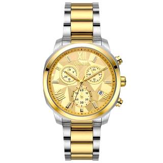 ΡΟΛΟΙ BREEZE 712011.2 BREEZE Tresor Chronograph Two Tone Stainless Steel Bracelet