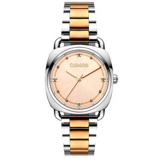 ΡΟΛΟΙ BREEZE  712071.4 BREEZE Musette Crystals Two Tone Stainless Steel Bracelet