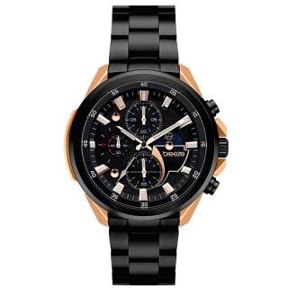 ΡΟΛΟΙ BREEZE 712112.5 BREEZE Omnius Chronograph Black Stainless Steel Bracelet