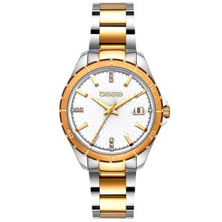 ΡΟΛΟΙ BREEZE 712141.4 BREEZE MantaRay Crystals Two Tone Stainless Steel Bracelet