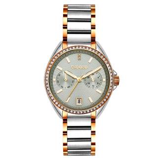 ΡΟΛΟΙ BREEZE  712161.4 BREEZE Royalisse Crystals Two Tone Stainless Steel Bracelet