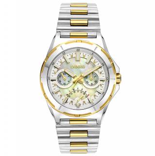 ΡΟΛΟΙ BREEZE 712271.2 BREEZE Elysian Swarovski Two Tone Stainless Steel Bracelet