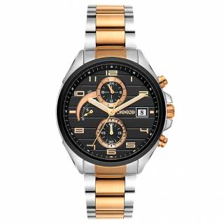 ΡΟΛΟΙ BREEZE 712302.4 BREEZE Nocturna Chronograph Two Tone Stainless Steel Bracelet