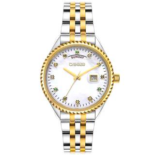 ΡΟΛΟΙ BREEZE 712401.2 BREEZE Glacier Swarovski Two Tone Stainless Steel Bracelet