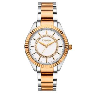 ΡΟΛΟΙ BREEZE  712471.4 BREEZE Magnificent Swarovski Two Tone Stainless Steel Bracelet