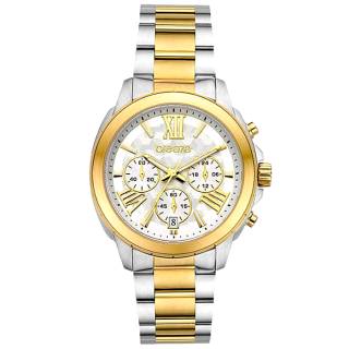 ΡΟΛΟΙ BREEZE  712481.1 BREEZE Chronique Chronograph Two Tone Stainless Steel Bracelet