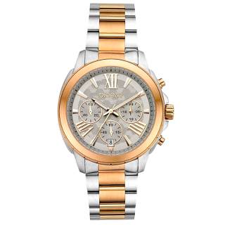 ΡΟΛΟΙ BREEZE  712481.6 BREEZE Chronique Chronograph Two Tone Stainless Steel Bracelet