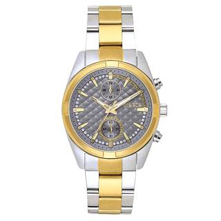 ΡΟΛΟΙ BREEZE  712501.7 BREEZE Starlight Swarovski Chronograph Two Tone Stainless Steel Bracelet