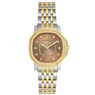 ΡΟΛΟΙ BREEZE  712511.5 BREEZE Majestic Swarovski Two Tone Stainless Steel Bracelet