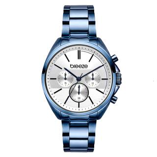 ΡΟΛΟΙ BREEZE 812031.3 BREEZE GlowRaider Chronograph Blue Stainless Steel Bracelet