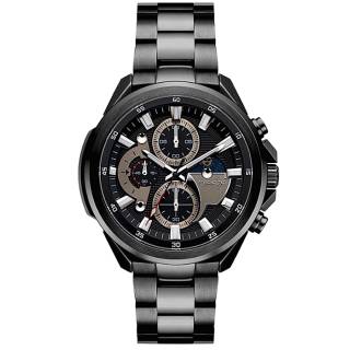 ΡΟΛΟΙ BREEZE 812112.6 BREEZE Omnius Chronograph Black Stainless Steel Bracelet