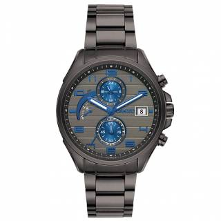 ΡΟΛΟΙ BREEZE 812302.7 BREEZE Nocturna Chronograph Black Stainless Steel Bracelet