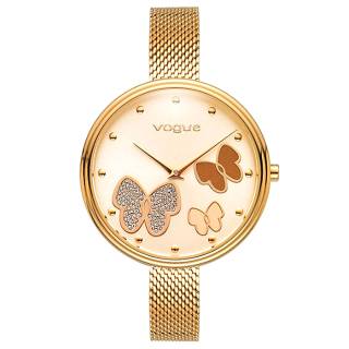 ΡΟΛΟΙ VOGUE 812441 VOGUE Papillons II Crystals Gold Stainless Steel Bracelet