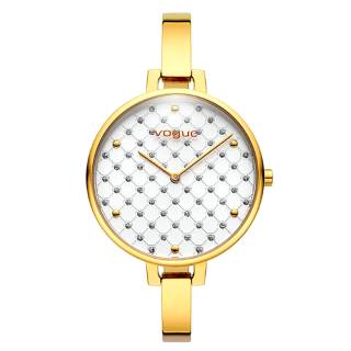 ΡΟΛΟΙ VOGUE  812643 VOGUE Spider Crystals Gold Stainless Steel Bracelet