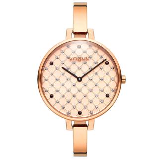 ΡΟΛΟΙ VOGUE 812651 VOGUE Spider Crystals Rose Gold Stainless Steel Bracelet