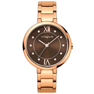 ΡΟΛΟΙ VOGUE 8129521 VOGUE Ladies Crystals Rose Gold Stainless Steel Bracelet