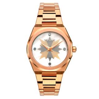 ΡΟΛΟΙ VOGUE 813053 Vogue Tornado Lady Rose Gold Stainless Steel Bracelet