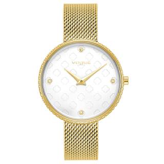 ΡΟΛΟΙ VOGUE 813842  VOGUE Jet Set Crystals  Gold Stainless Steel Bracelet