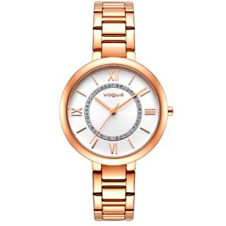 ΡΟΛΟΙ VOGUE 814651 VOGUE Mini Twist Crystals Rose Gold Stainless Steel Bracelet