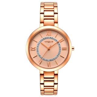 ΡΟΛΟΙ VOGUE 814652 VOGUE Mini Twist Crystals Rose Gold Stainless Steel Bracelet