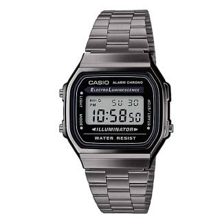 ΡΟΛΟΙ CASIO A-168WEGG-1AEF CASIO Collection Chronograph Grey Stainless Steel Bracelet