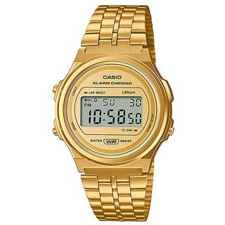 ΡΟΛΟΙ  CASIO    A-171WEG-9AEF CASIO Vintage Chronograph Gold Stainless Steel Bracelet