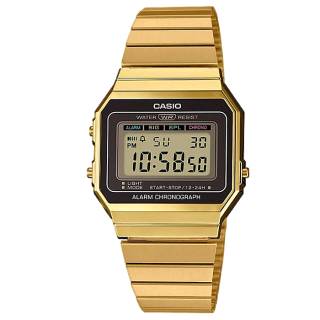 ΡΟΛΟΙ CASIO  A-700WEG-9AEF CASIO Collection Chronograph Gold Stainless Steel Bracelet