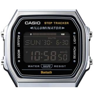 ΡΟΛΟΙ CASIO  ABL-100WE-1BEF CASIO Vintage Dual Time Chronograph Silver Stainless Steel Bracelet