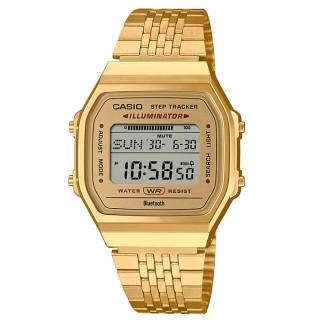 ΡΟΛΟΙ CASIO  ABL-100WEG-9AEF CASIO Vintage Dual Time Chronograph Gold Stainless Steel Bracelet