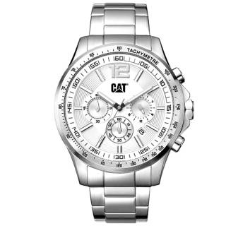 ΡΟΛΟΙ CATERPILLAR  AD14311232 CATERPILLAR Boston Chronograph Silver Stainless Steel Bracelet