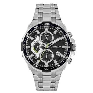 ΡΟΛΟΙ QUANTUM  ADG700.350   QUANTUM Adrenaline Chronograph Silver Stainless Steel Bracelet