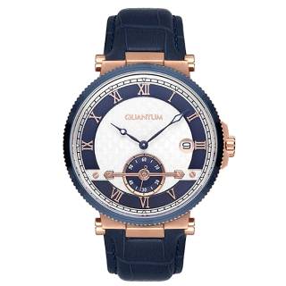 ΡΟΛΟΙ QUANTUM  ADG717.439 QUANTUM Adrenaline Blue Leather Strap